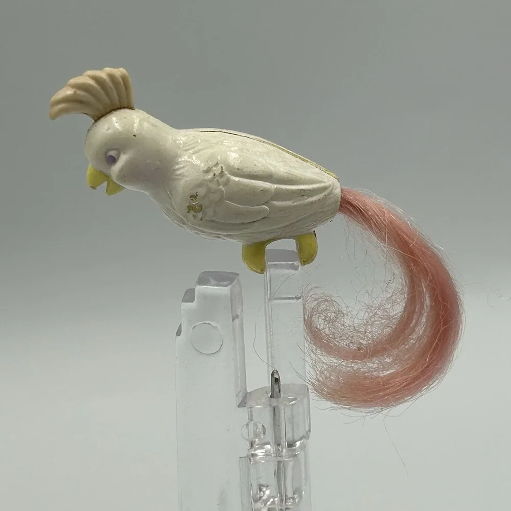 Vintage 90's Mattel Barbie Bird Cage Cockatoo‎ Replacement Cockatiel Bird White